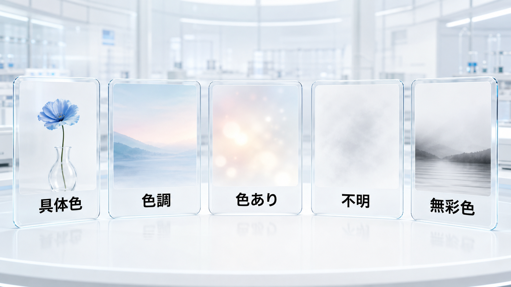 夢の色の記憶を具体色、色調、色あり、不明、無彩色の五分類で示す図