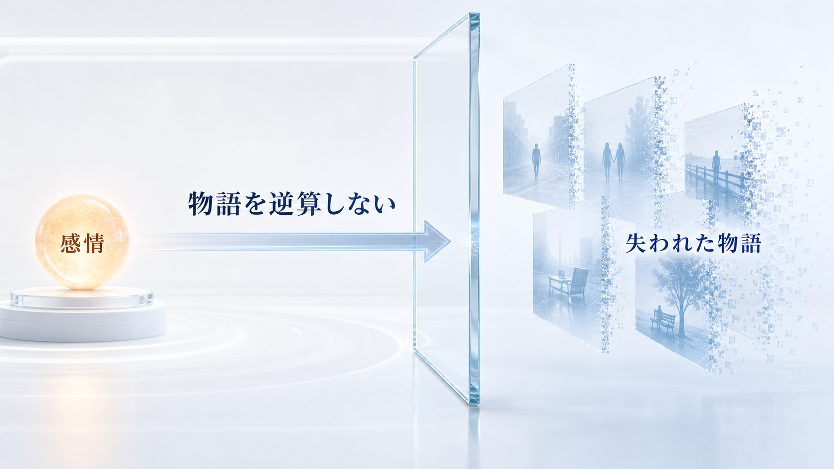 朝に残った感情から失われた夢の人物や場面を逆算しない境界を示す図解
