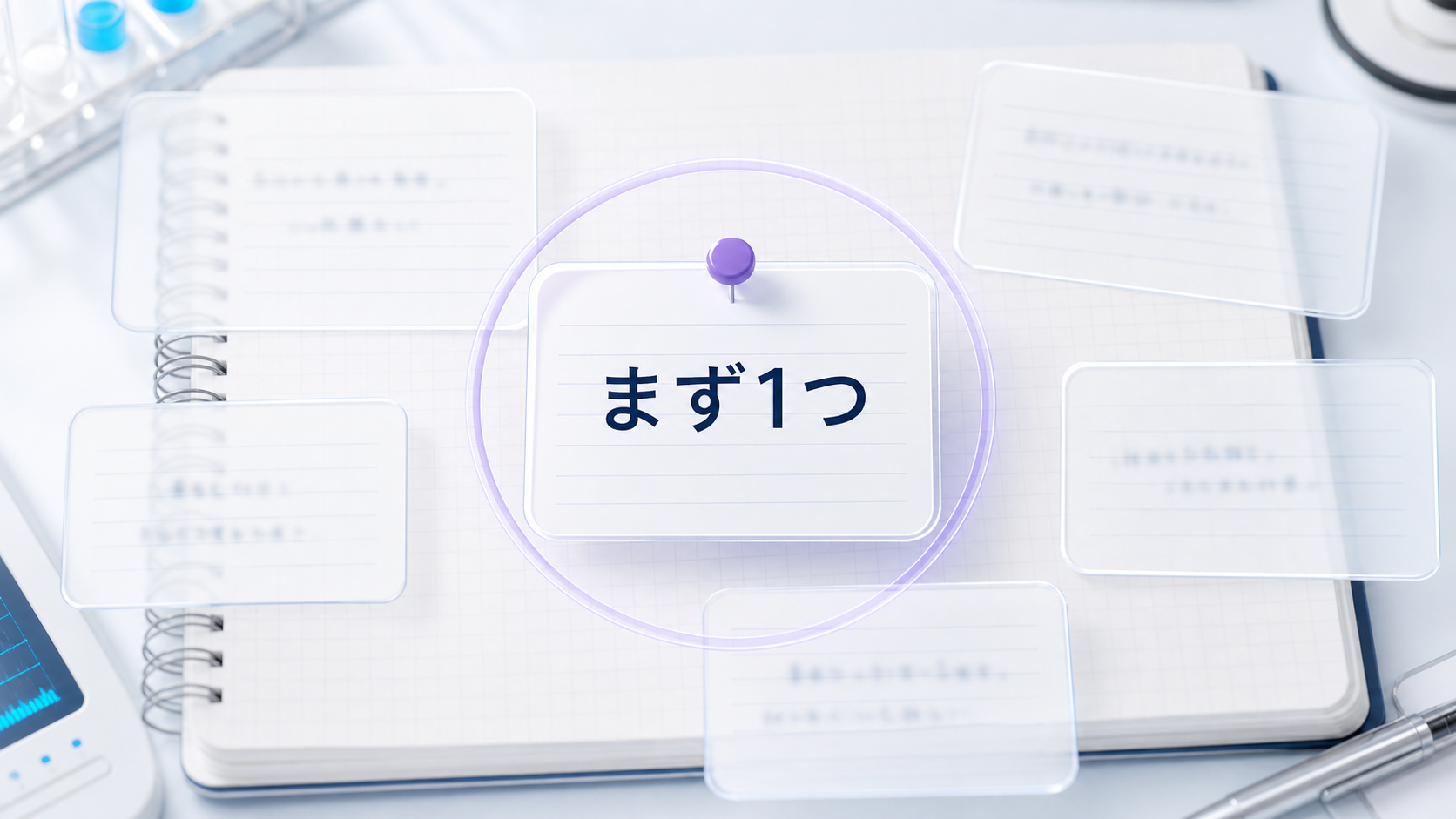 夢サイン候補をまず1つだけ選んで昼と夜の練習へつなげる図解