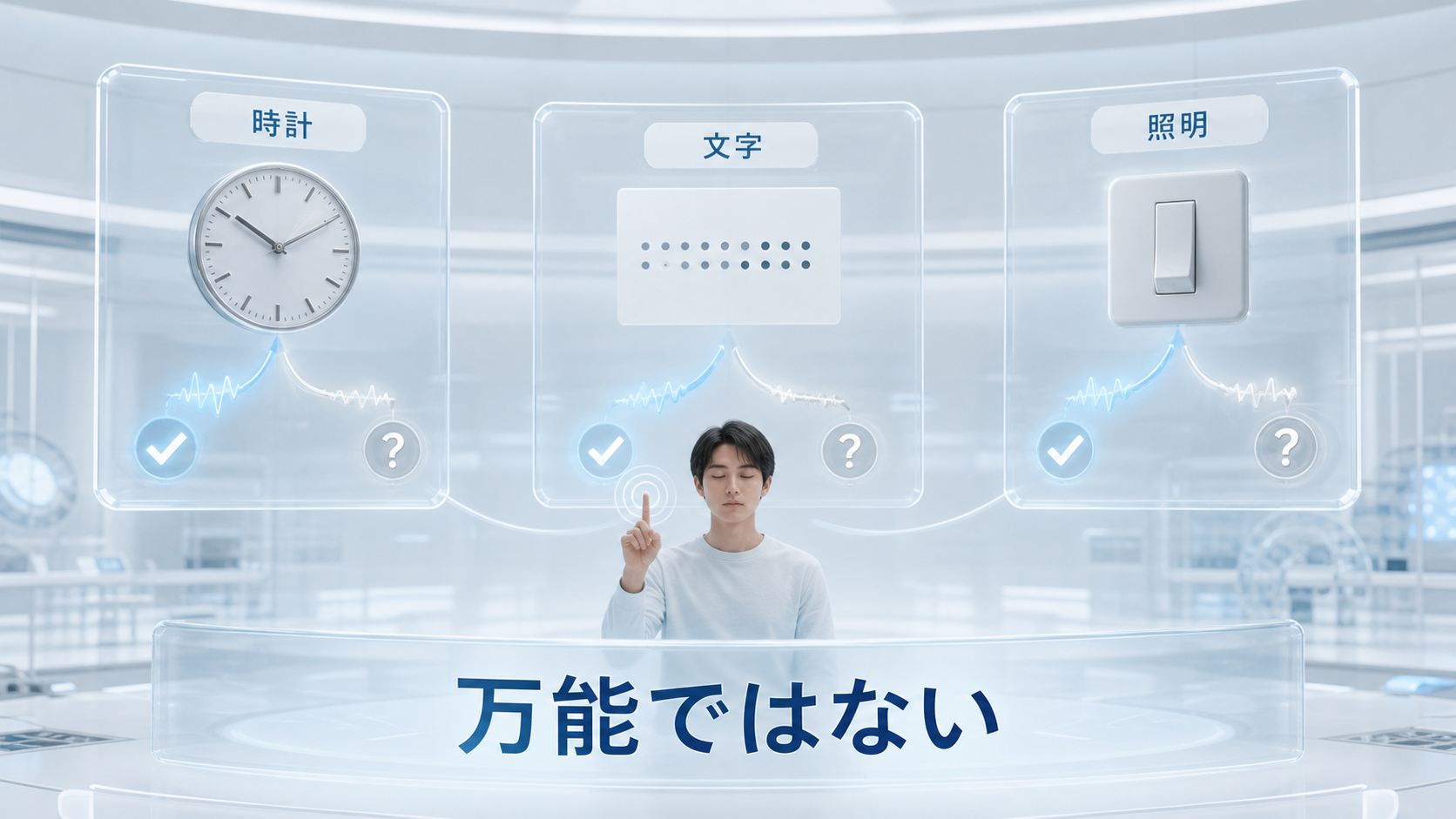 時計や文字など一つの現実確認が夢を必ず判定する装置ではないことを示す図解